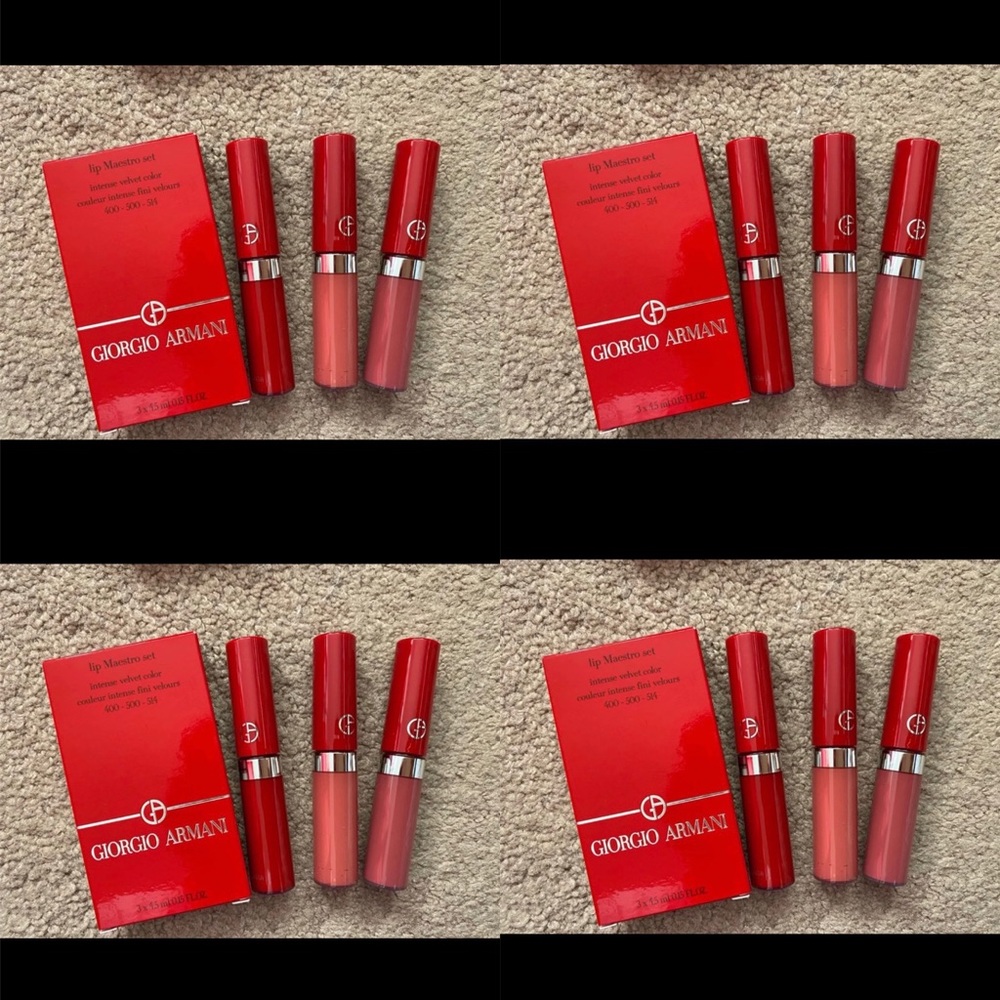 Giorgio Armani lip maestro 3PC set X4